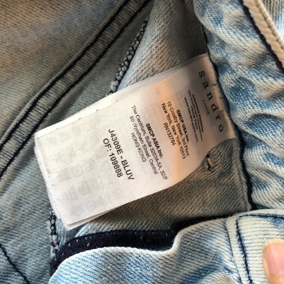 SANDRO PARIS Denim Mini William Skirt - Picture 11 of 16